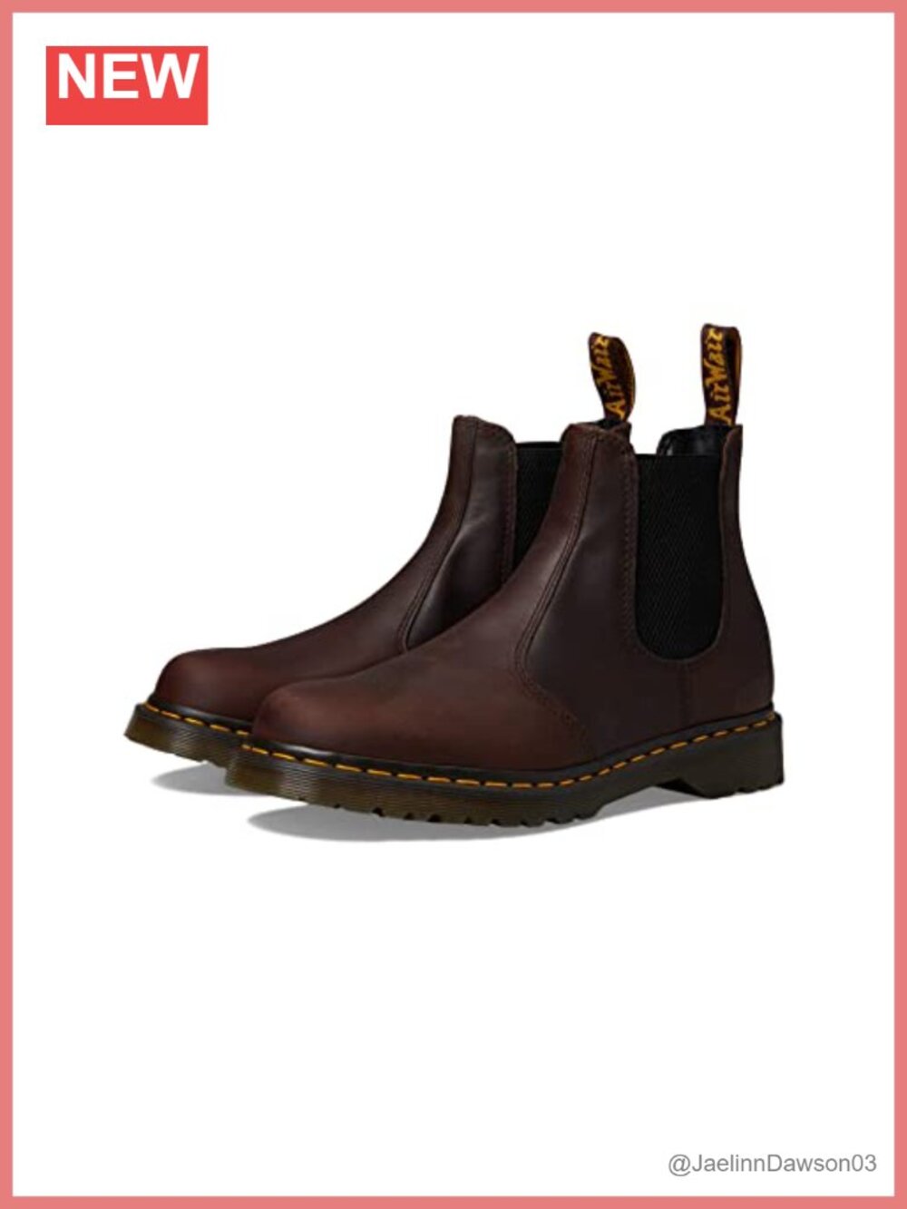 Men's Waxed Leather Chelsea Boot Ankle High Slip-On